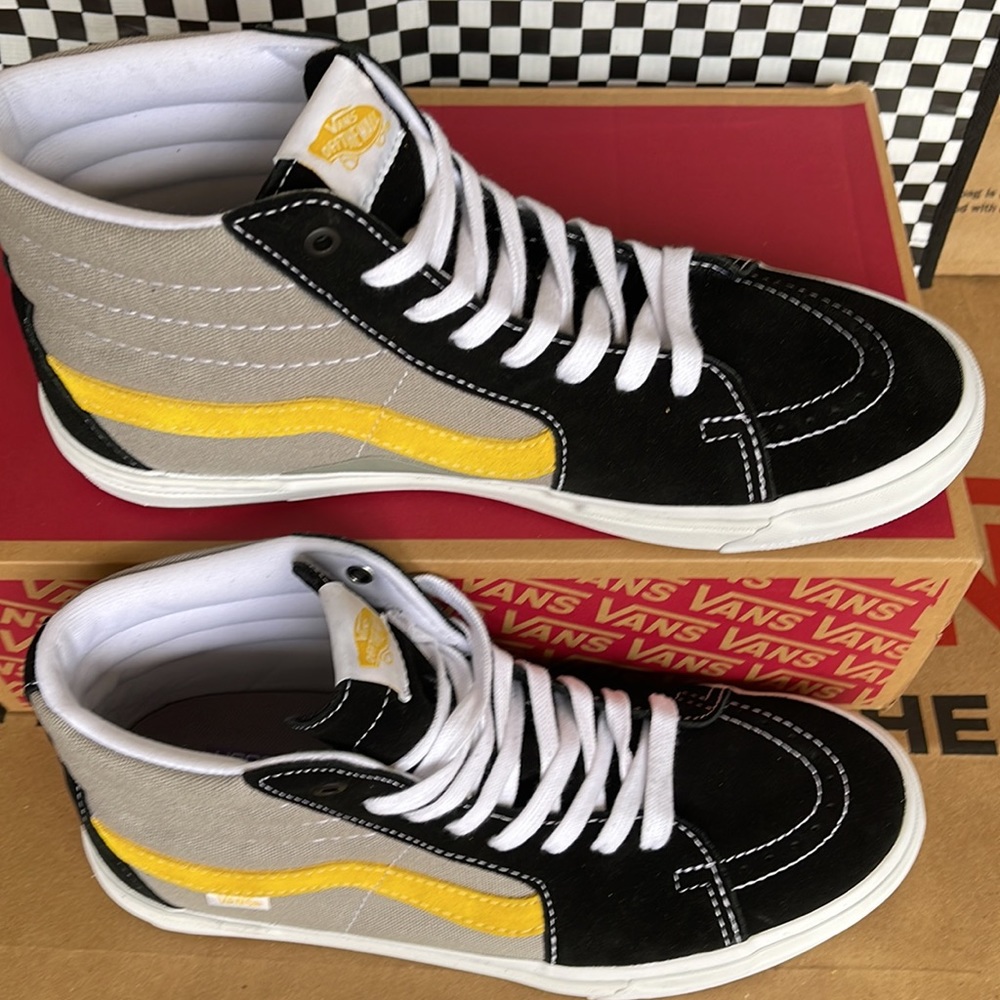 Vans BMX Sk8-Hi Black/Grey/Gold Men’s sneakers - Picture 3 of 16